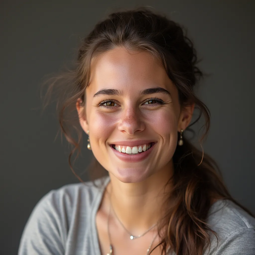 Portrait souriant d'un client satisfait
