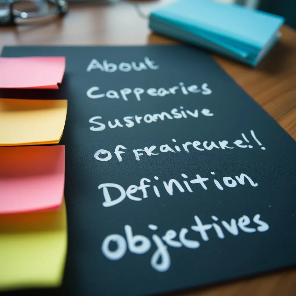 Atelier sur la définition d'objectifs